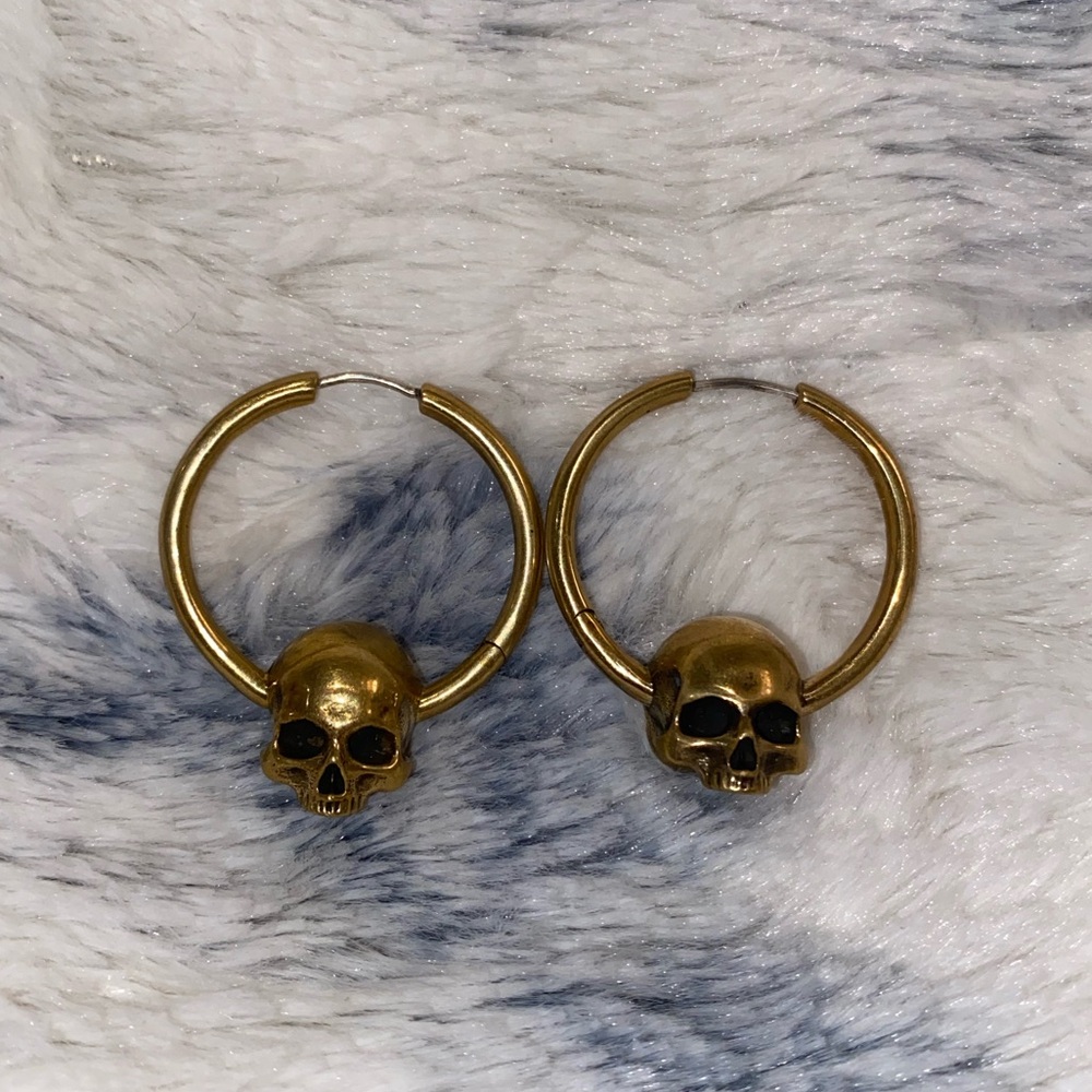 Ask & Embla Skull Cranium Hoops